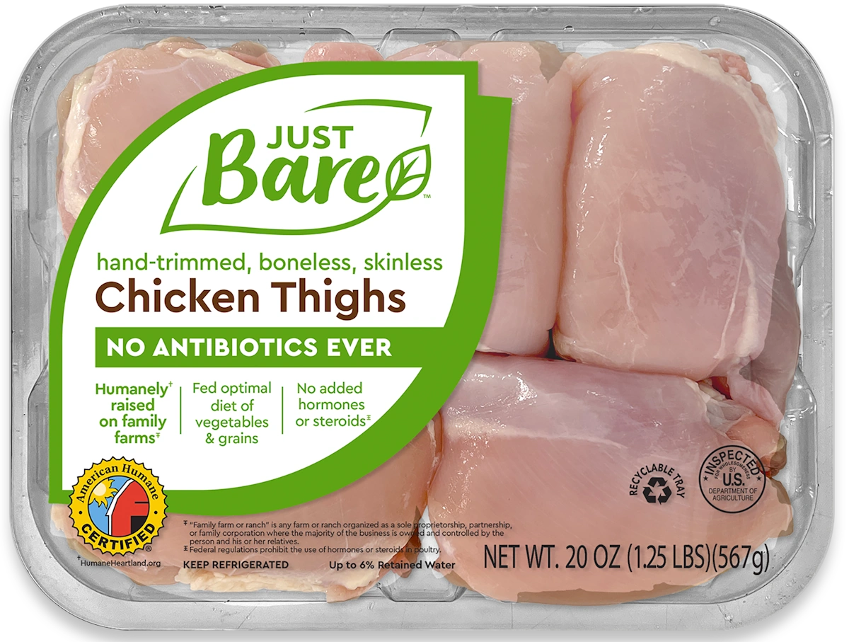 Boneless Skinless Chicken Thighs Just Bare Foods