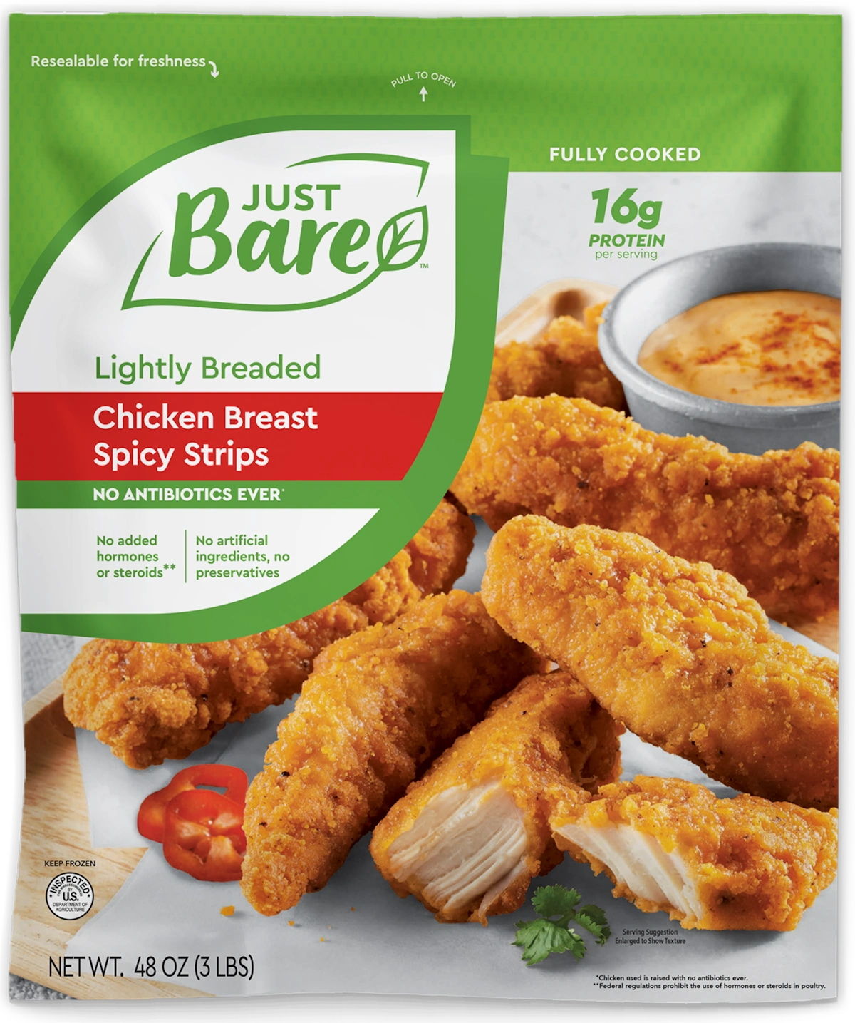 Just Bare - Just Bare, Chicken Breast Bites, Lightly Breaded (24
